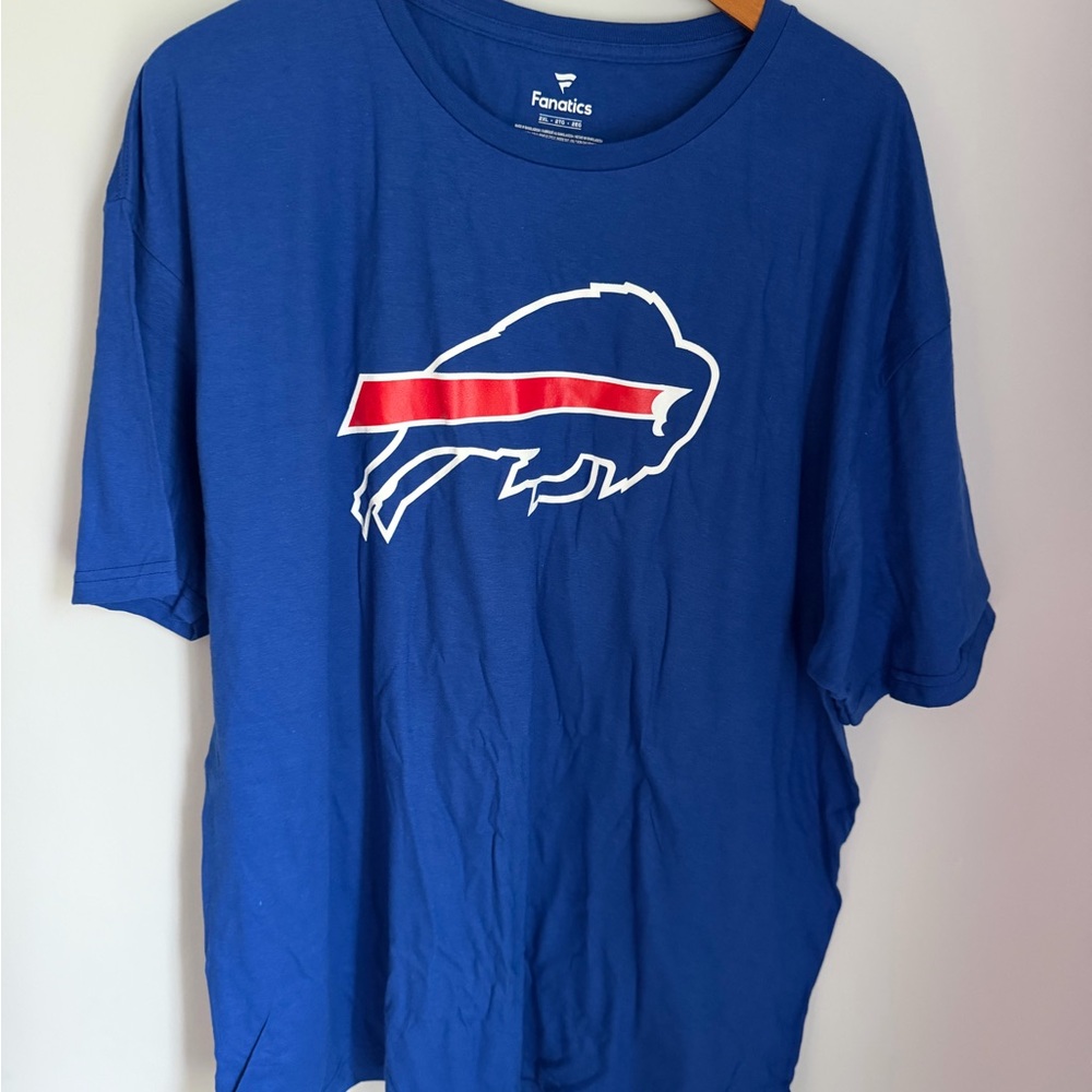 Buffalo Bills Josh Allen 17 T Shirt Mens 2XL Fanatics NFL Football Blue Tee